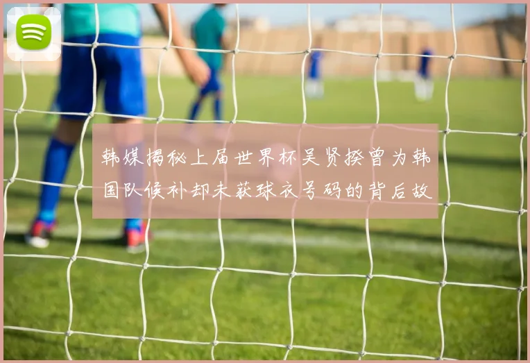 韩媒揭秘上届世界杯吴贤揆曾为韩国队候补却未获球衣号码的背后故事